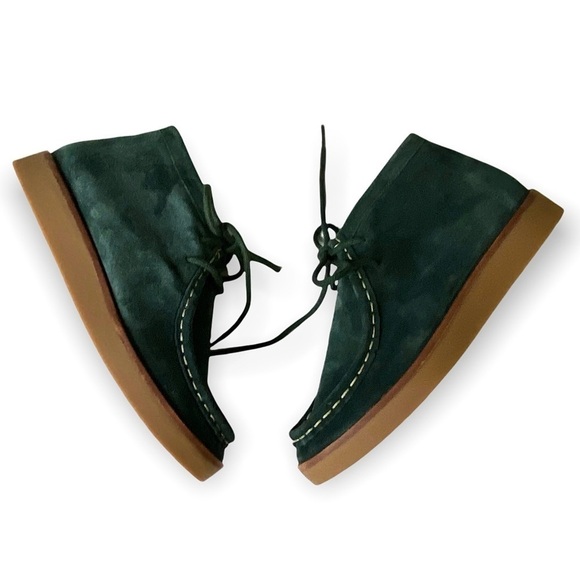 The GREAT. Trooper Chukka  Boots in evergreen suede Size 6.5, New in box - Picture 6 of 16